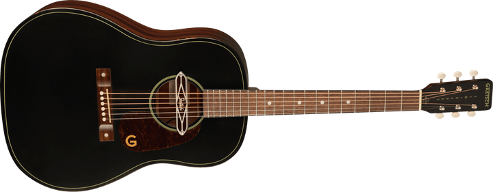 Gretsch Deltoluxe Dreadnought, Walnut Fingerboard, Tortoiseshell Pickguard, Black Top by FMIC