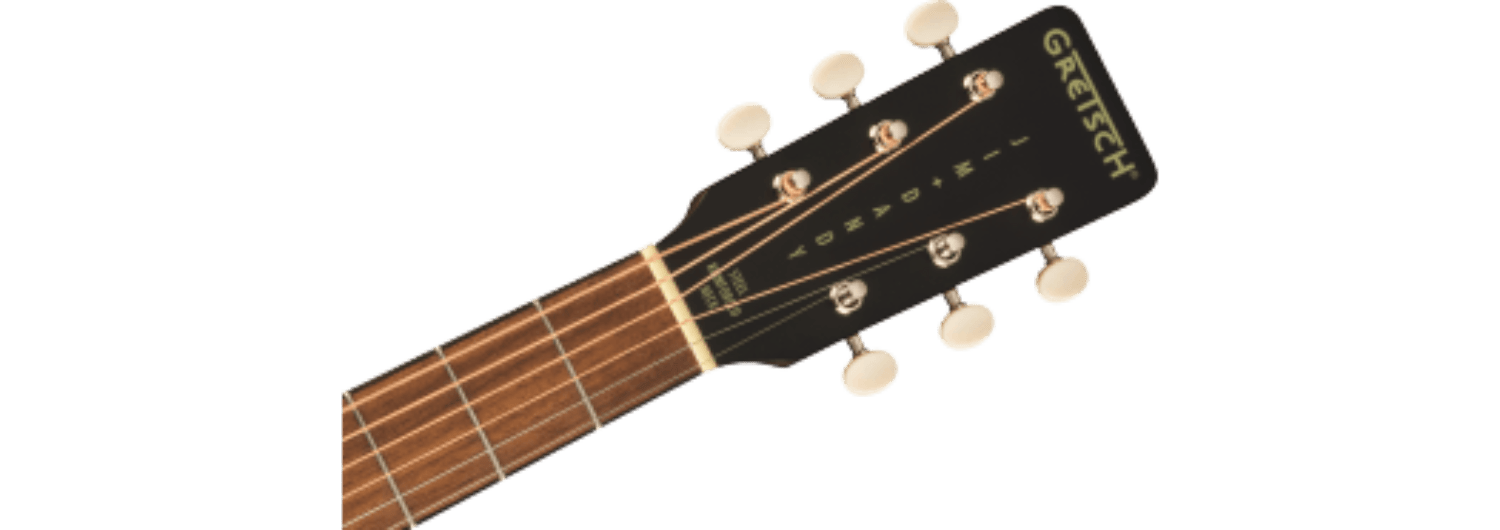 Gretsch Deltoluxe Parlor, Walnut Fingerboard, Tortoiseshell Pickguard, Black Top by FMIC