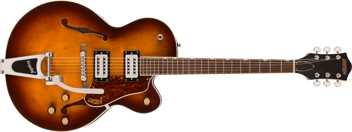 Gretsch G2420T Streamliner Hollow Body w/ Bigsby, Laurel Fingerboard, Broad'Tron BT - 3S Pickups, Robusto Burst by FMIC
