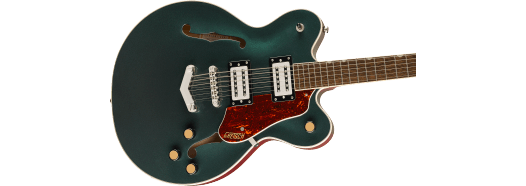 Gretsch G2622 Streamliner™ Center Block Double - Cut with V - Stoptail, Laurel Fingerboard, Broad’Tron™ BT - 3S Pickups, Cadillac Green by FMIC