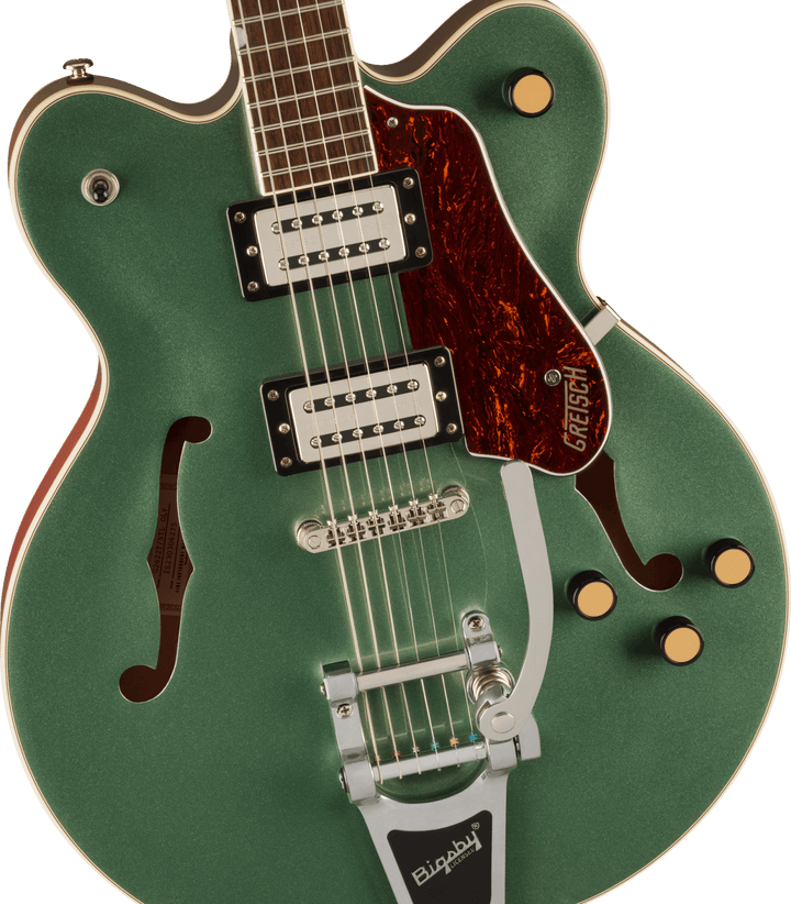 Gretsch G2622T Streamliner™ Center Block Double - Cut with Bigsby®, Laurel Fingerboard, Broad’Tron™ BT - 3S Pickups, Steel Olive by FMIC