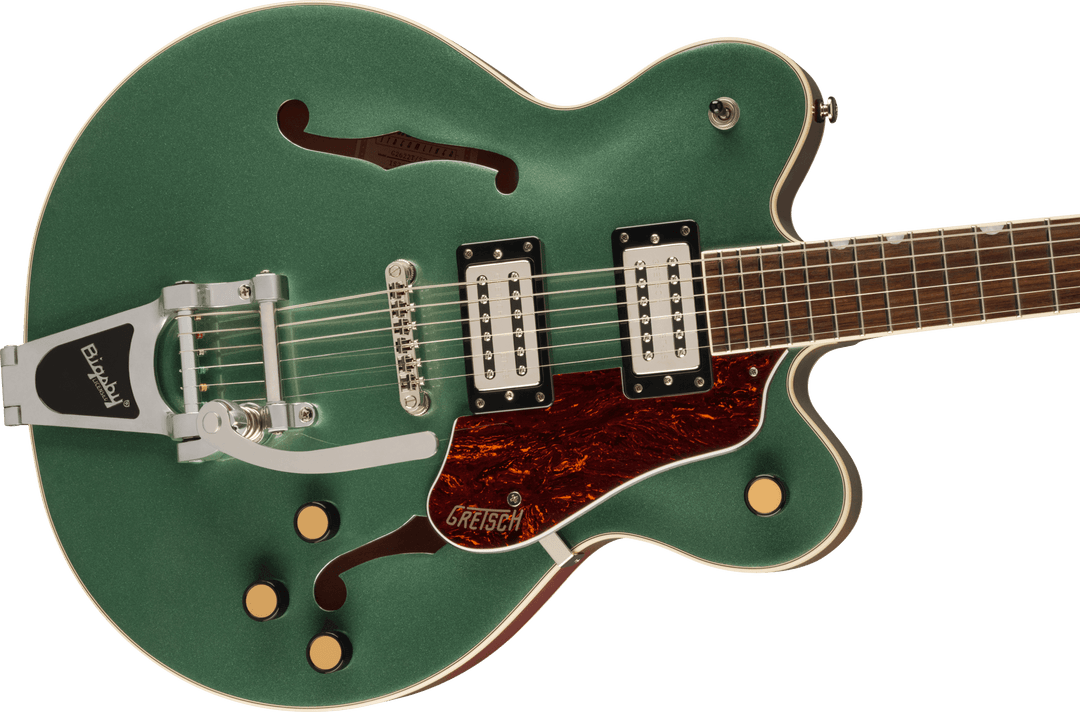 Gretsch G2622T Streamliner™ Center Block Double - Cut with Bigsby®, Laurel Fingerboard, Broad’Tron™ BT - 3S Pickups, Steel Olive by FMIC