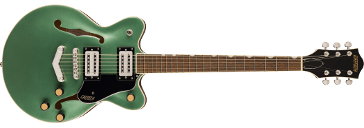Gretsch G2655 Streamliner™ Center Block Jr. Double - Cut with V - Stoptail, Laurel Fingerboard, Steel Olive by FMIC