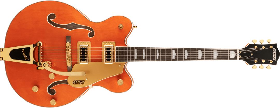 Gretsch G5422TG Electromatic® Classic Hollow Body Double - Cut with Bigsby® and Gold Hardware, Laurel Fingerboard, Orange Stain by FMIC