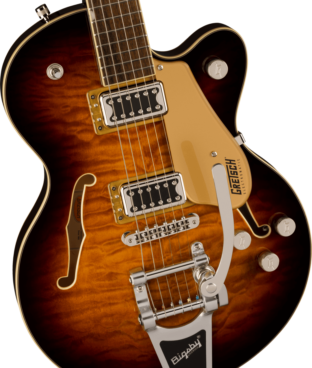 Gretsch G5655T - QM Electromatic® Center Block Jr. Single - Cut Quilted Maple with Bigsby®, Sweet Tea by FMIC