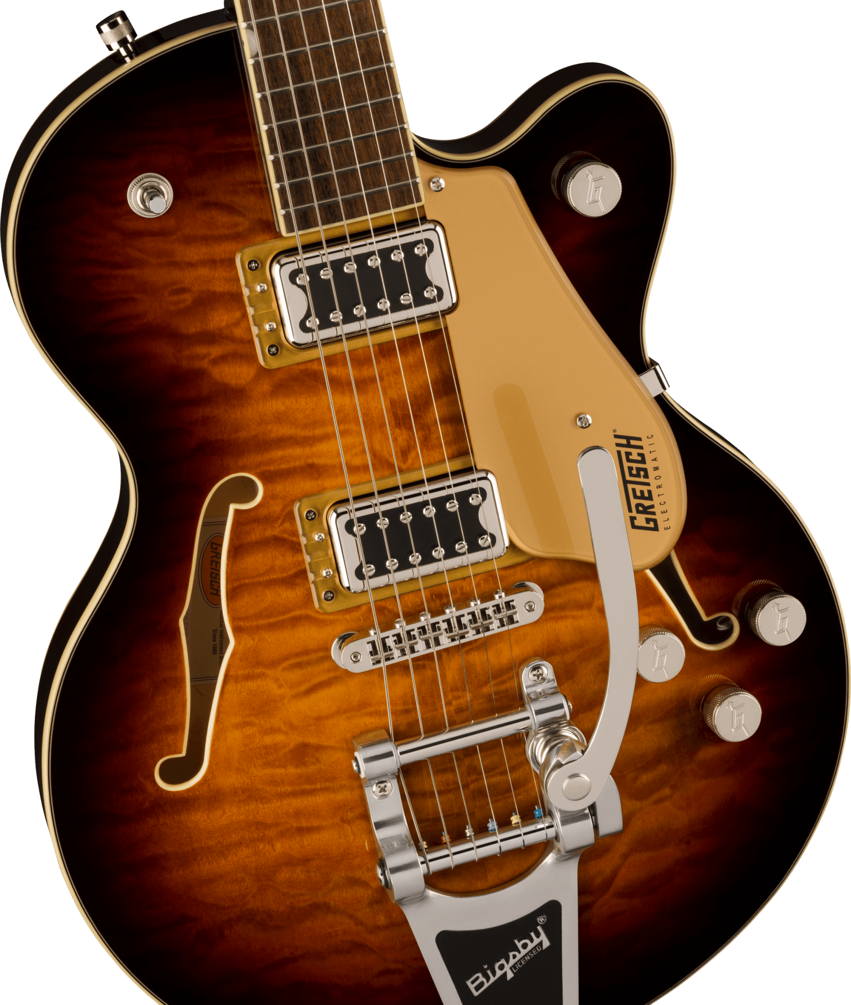 Gretsch G5655T - QM Electromatic® Center Block Jr. Single - Cut Quilted Maple with Bigsby®, Sweet Tea by FMIC
