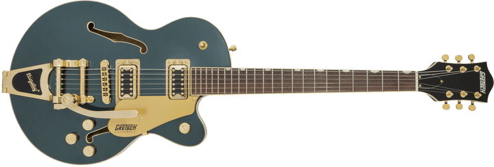 Gretsch G5655TG Electromatic® Center Block Jr. Single - Cut with Bigsby® and Gold Hardware, Laurel Fingerboard, Cadillac Green by FMIC