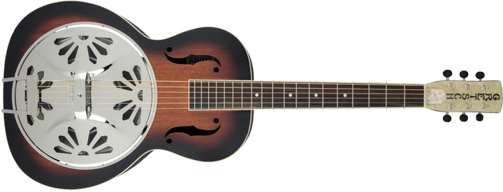 Gretsch G9220 Bobtail™ Round - Neck A.E., Mahogany Body Spider Cone Resonator Guitar, Fishman® Nashville Resonator Pickup, 2 - Color Sunburst by FMIC