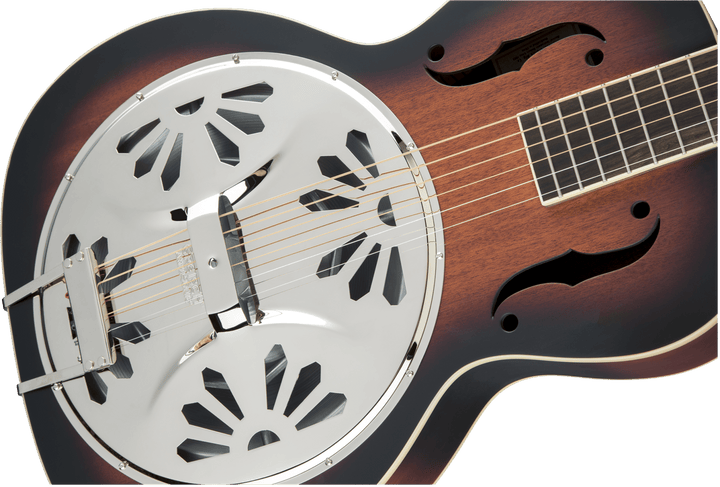 Gretsch G9220 Bobtail™ Round - Neck A.E., Mahogany Body Spider Cone Resonator Guitar, Fishman® Nashville Resonator Pickup, 2 - Color Sunburst by FMIC