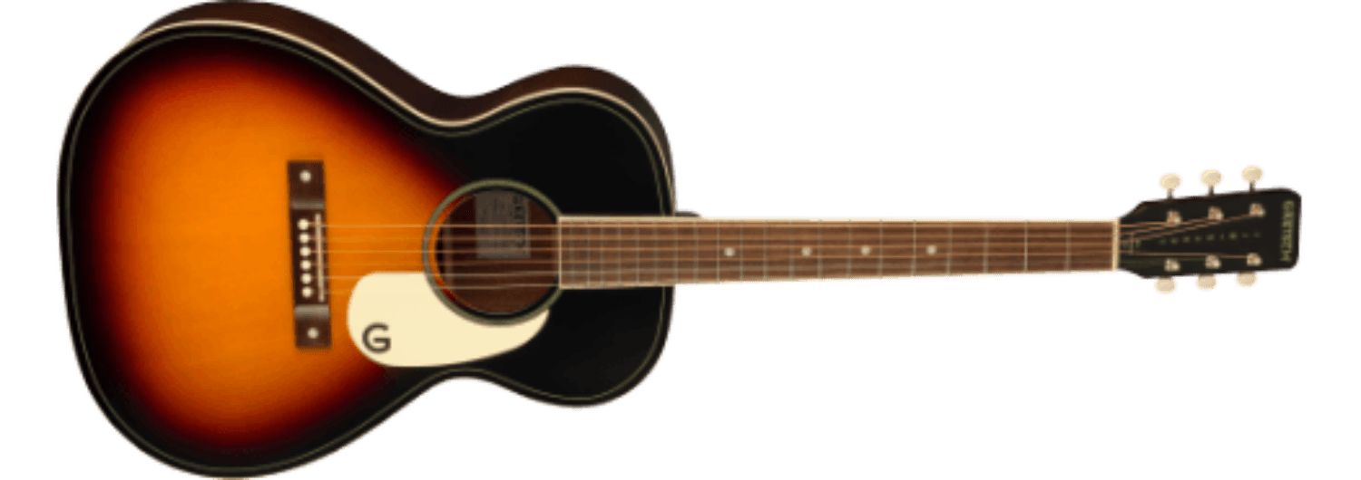 Gretsch Jim Dandy™ Concert, Walnut Fingerboard, White Pickguard, Rex Burst by FMIC