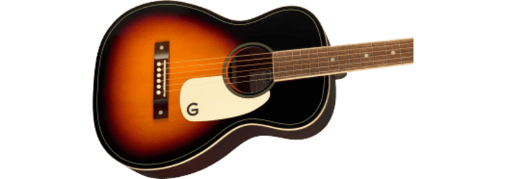 Gretsch Jim Dandy™ Parlor, Walnut Fingerboard, White Pickguard, Rex Burst by FMIC