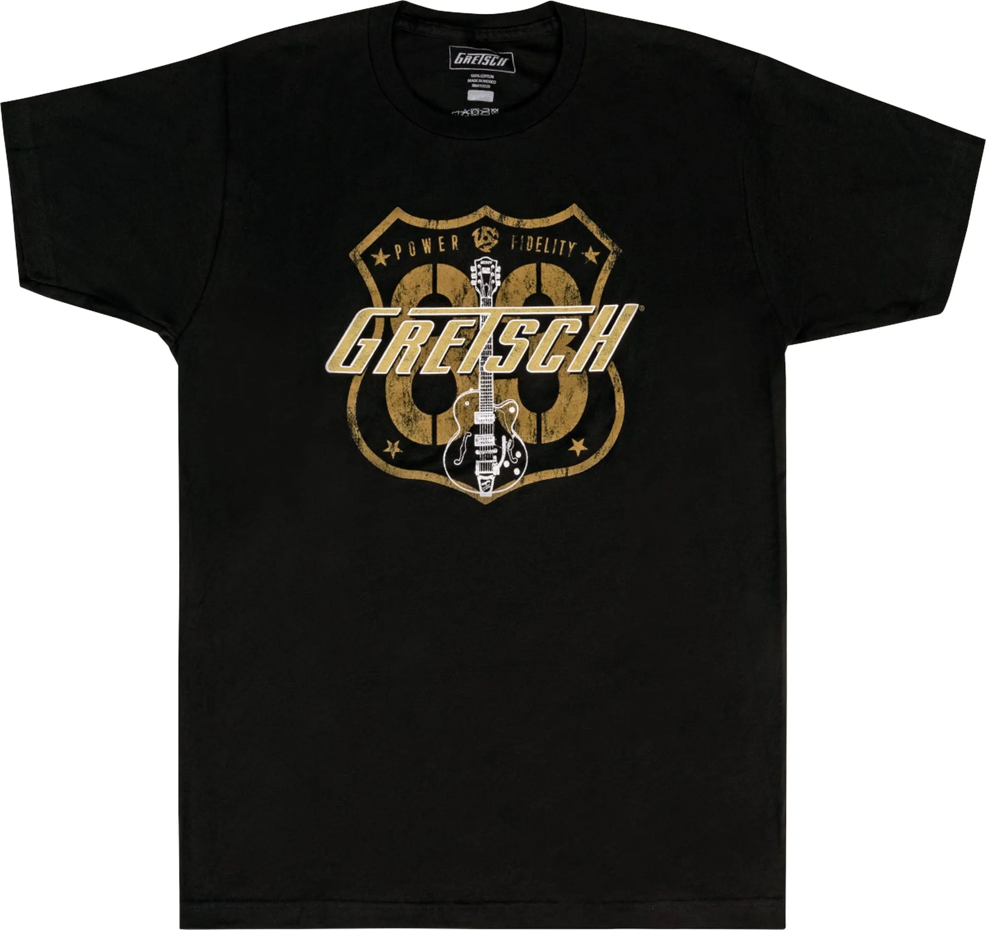 Gretsch® Route 83 T-Shirt, Black, XXL by FMIC