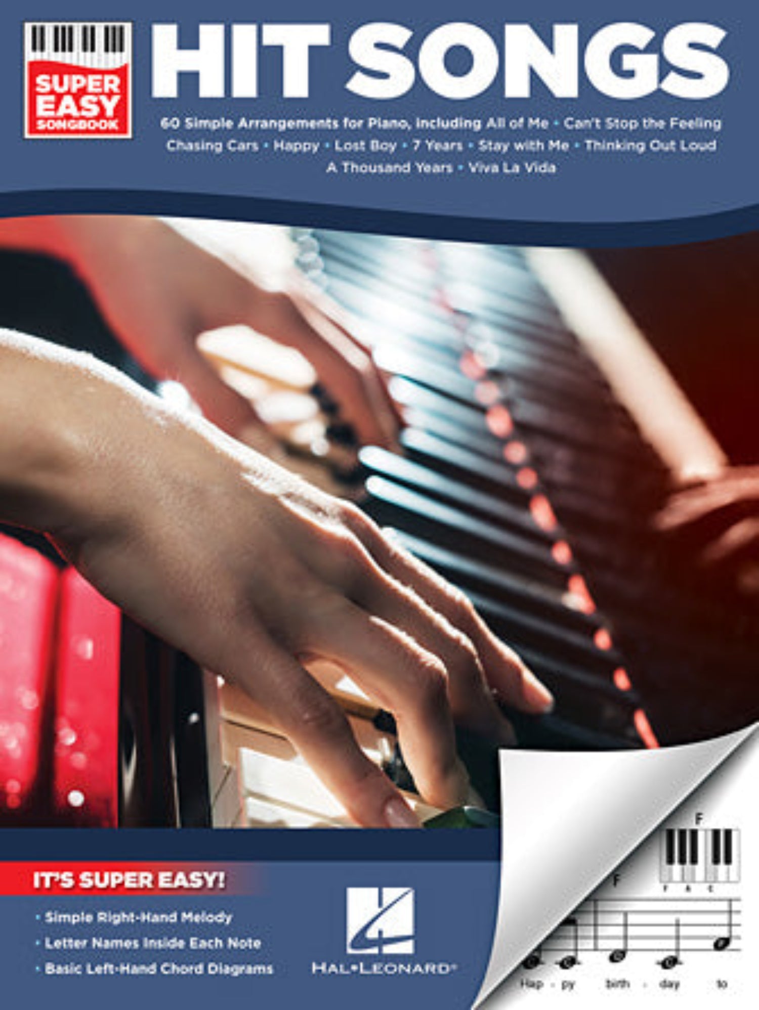 Hal Leonard Hit Songs – Super Easy Songbook Super Easy Songbook Softcover by Hal Leonard