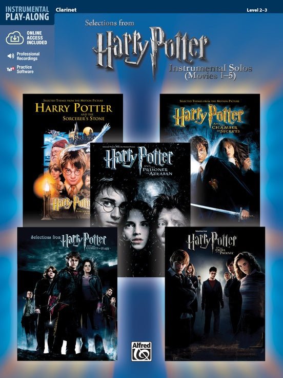 Harry Potter Instrumental Solos (Movies 1 - 5 Clarinet Book & Online Audio/Software by Alfred Publishing