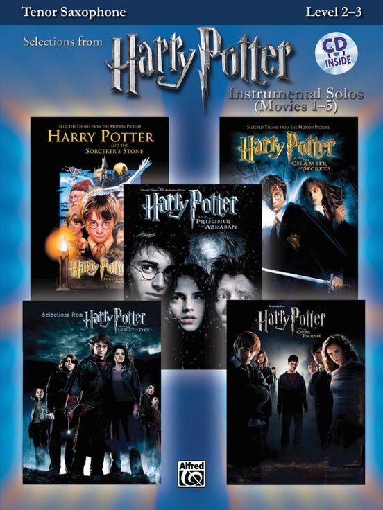 Harry Potter Instrumental Solos (Movies 1 - 5) Tenor Sax Book & CD by Alfred Publishing