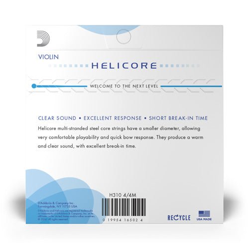 Helicore Violin Set 4/4 Med by D'Addario Canada