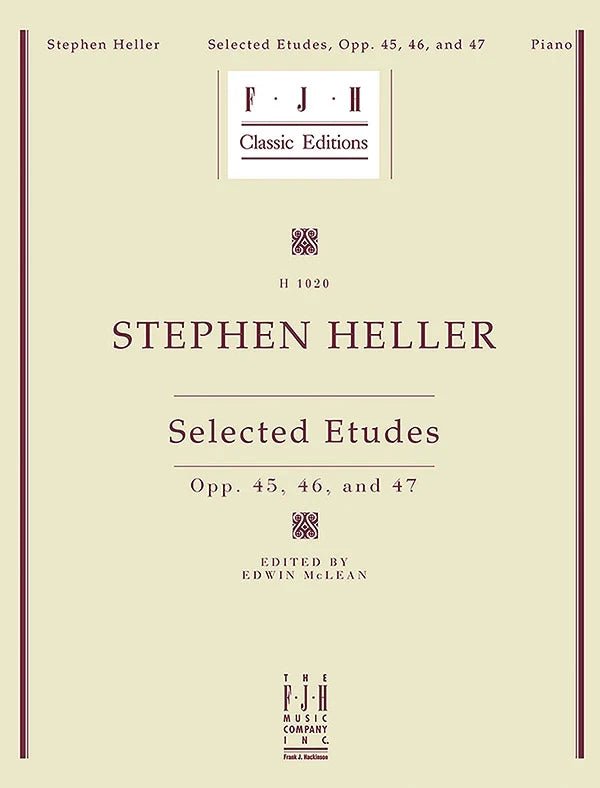 Heller: Selected Etudes, Op. 45, 46, and 47: Piano Book by Alfred Publishing