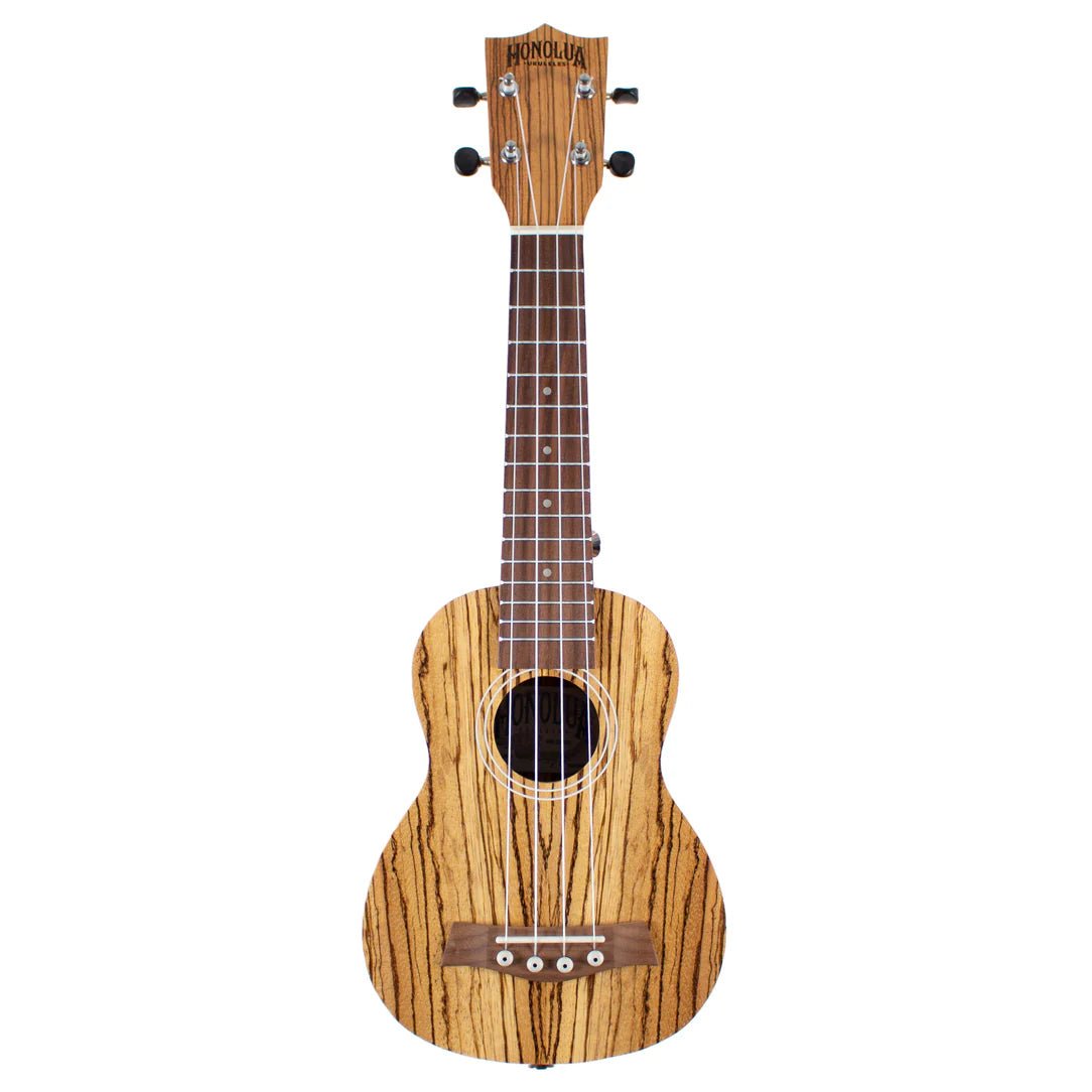 Honolua Hono Limited Edition Zebrawood Soprano Ukulele by Honolua Ukuleles