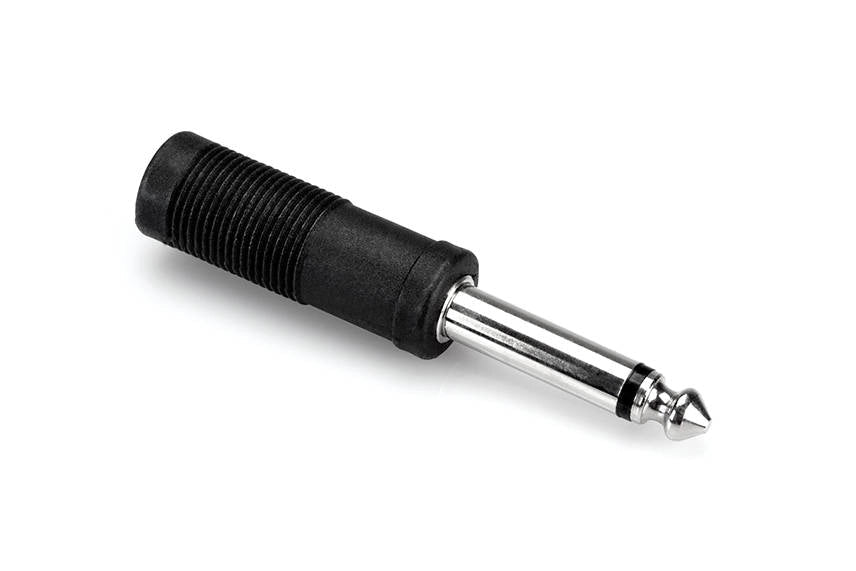 Hosa Adaptor, 1/4 inch TRS to 1/4 inch TS by Hosa