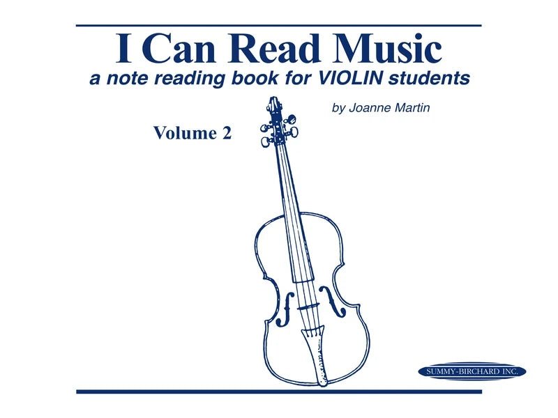 I Can Read Music, Volume 2: Violin Book A note reading book for VIOLIN students by Alfred Publishing