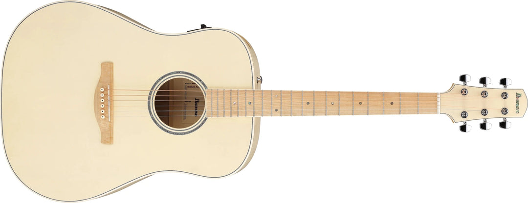 Ibanez AAD77M1EOAW Advance Acoustic Series Acoustic Guitar - Open Pore Antique White by Ibanez