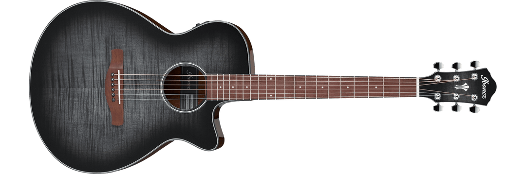 Ibanez AEG70TCH Acoustic - Electric Guitar - Transparent Charcoal Burst by Hoshino