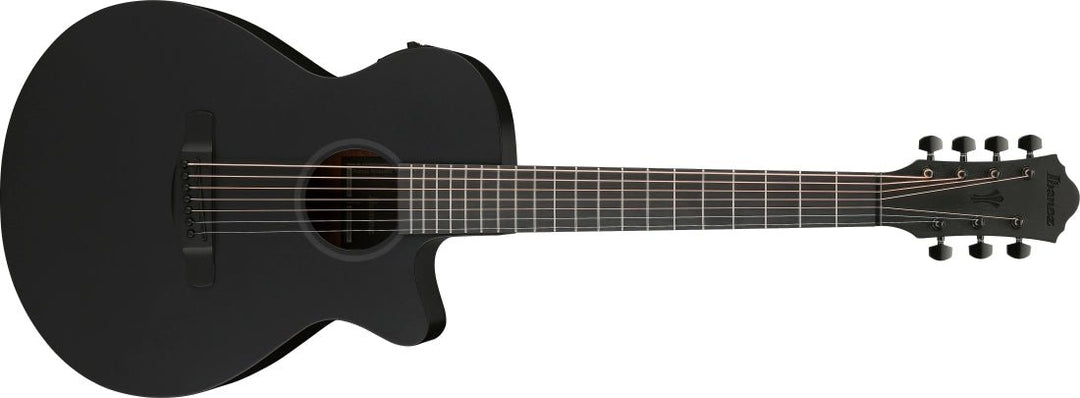 Ibanez AEG721 AEG 7 - String Acoustic/Electric Guitar, Black Out by Hoshino