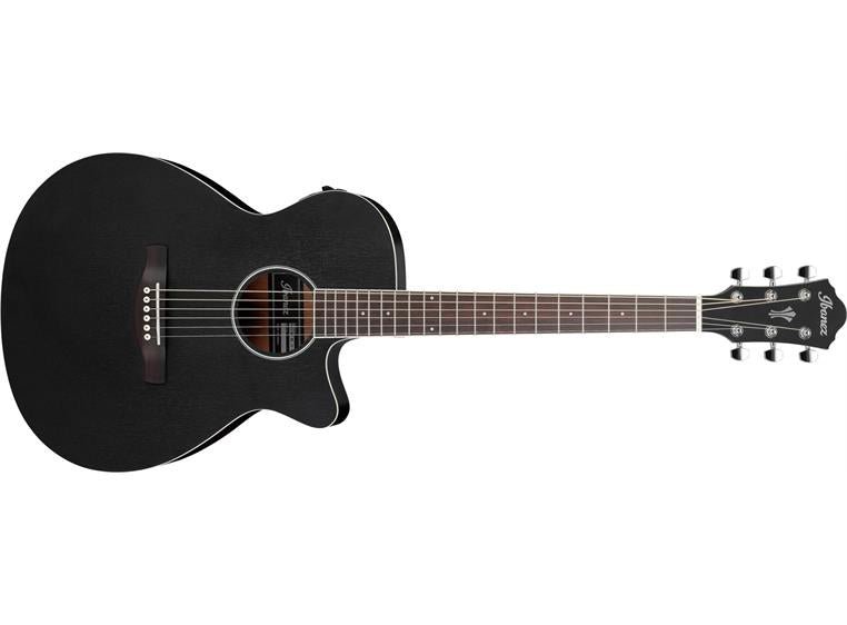 Ibanez AEG7MH Acoustic Electric Guitar, Weathered Black Open Pore by Hoshino