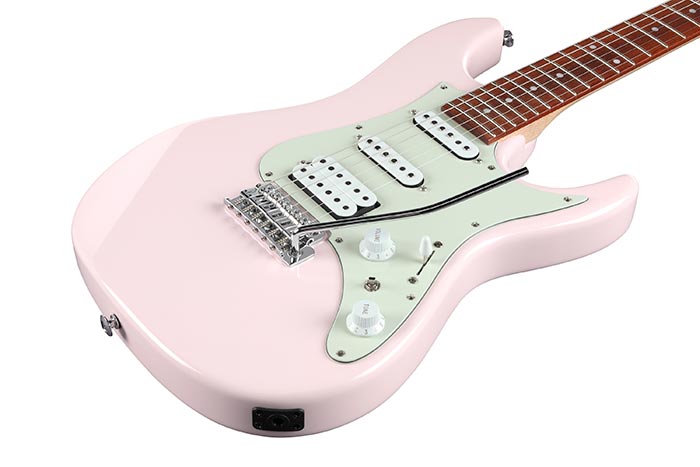 Ibanez AZES Standard Electric Guitar, Pastel Pink by Hoshino