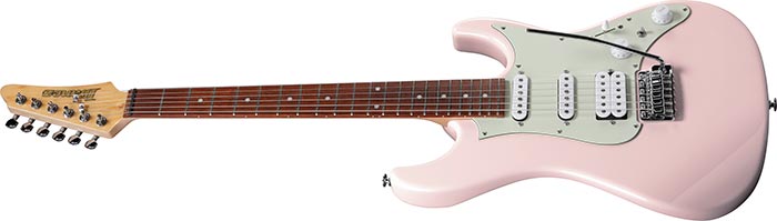 Ibanez AZES Standard Electric Guitar, Pastel Pink by Hoshino