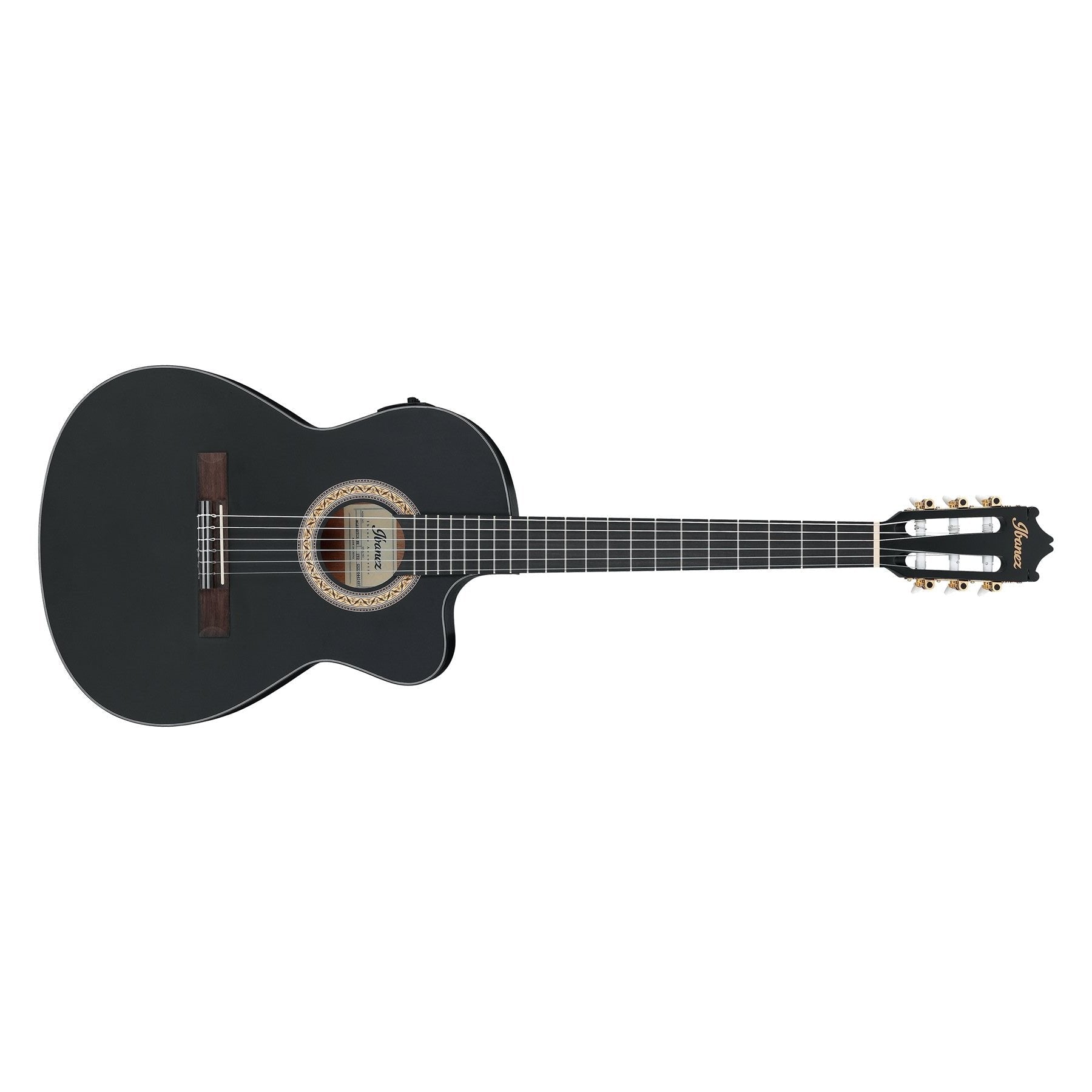 Ibanez Classical Acoustic Electric Guitar GA5MHT, Weathered Black Open Pore by Hoshino