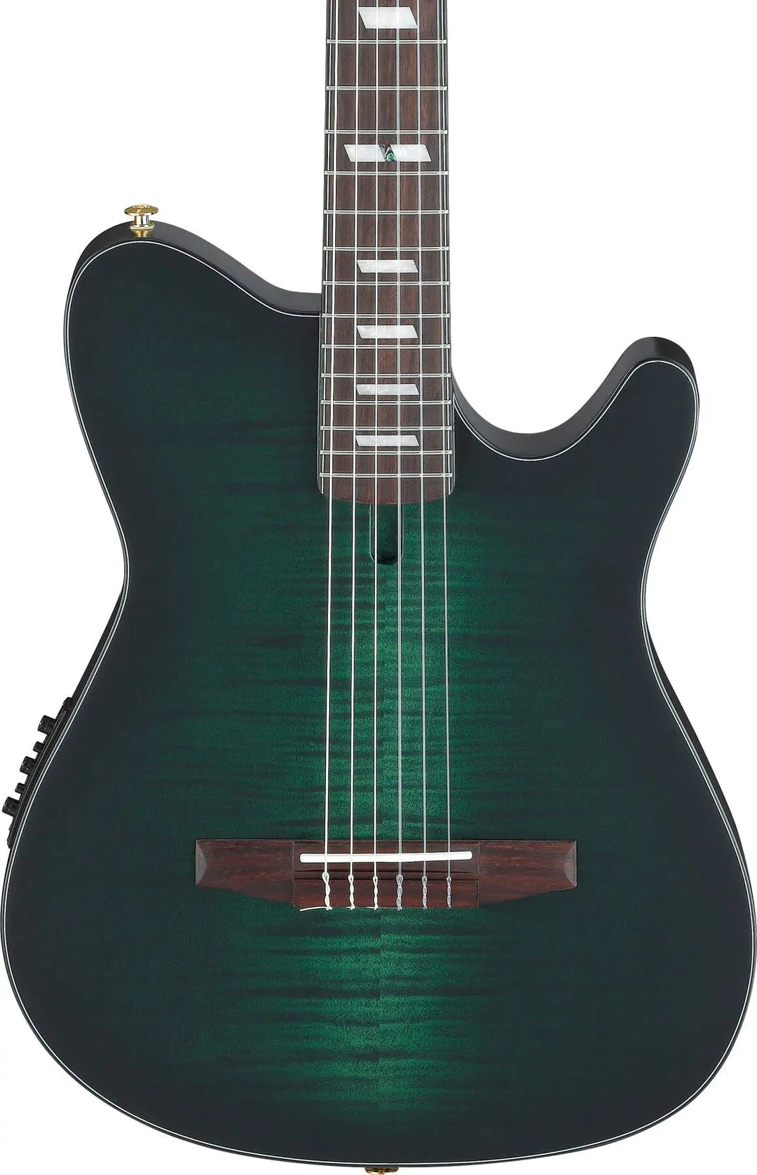 Ibanez FRH20 Nylon Acoustic/Electric Guitar - Dark Emerald Burst Low Gloss by Ibanez