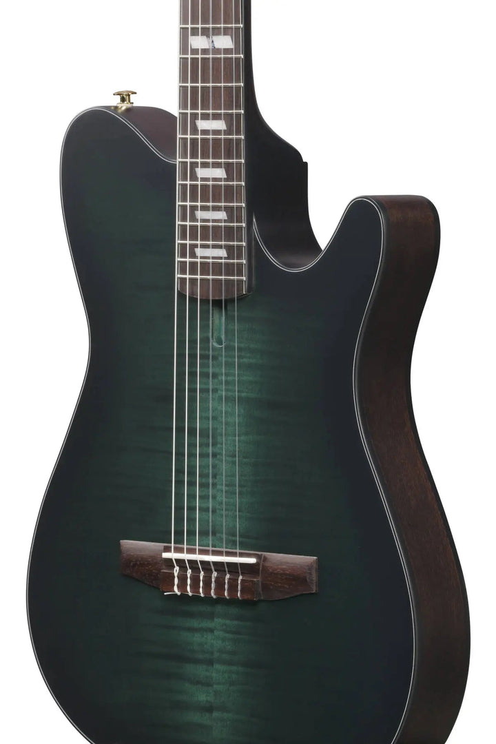 Ibanez FRH20 Nylon Acoustic/Electric Guitar - Dark Emerald Burst Low Gloss by Ibanez