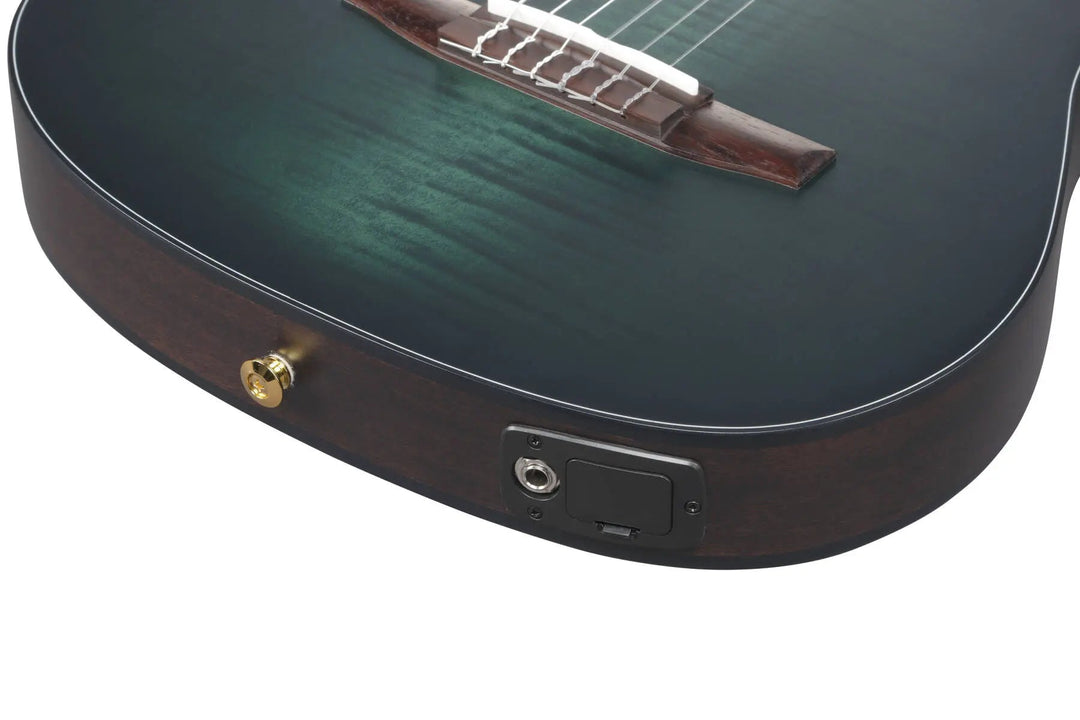 Ibanez FRH20 Nylon Acoustic/Electric Guitar - Dark Emerald Burst Low Gloss by Ibanez
