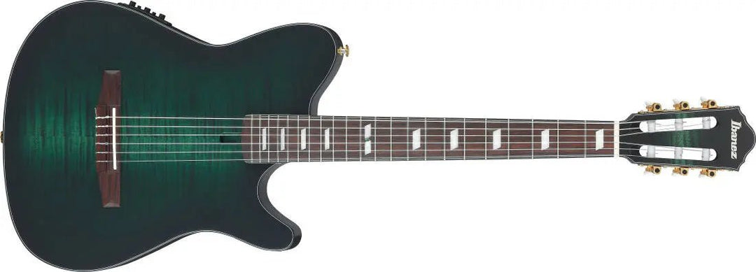 Ibanez FRH20 Nylon Acoustic/Electric Guitar - Dark Emerald Burst Low Gloss by Ibanez