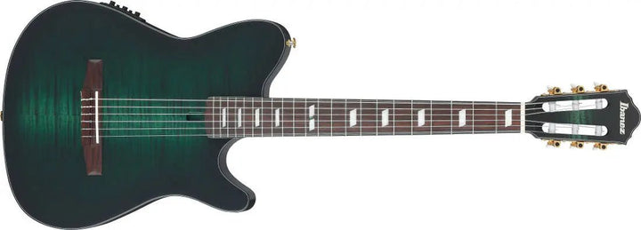 Ibanez FRH20 Nylon Acoustic/Electric Guitar - Dark Emerald Burst Low Gloss by Ibanez