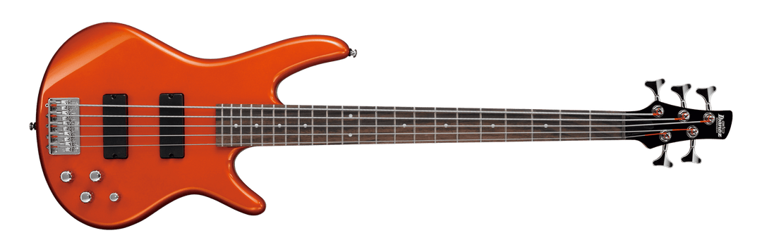 Ibanez Gio GSR205 5 String Bass - Roadster Orange Metallic by Hoshino