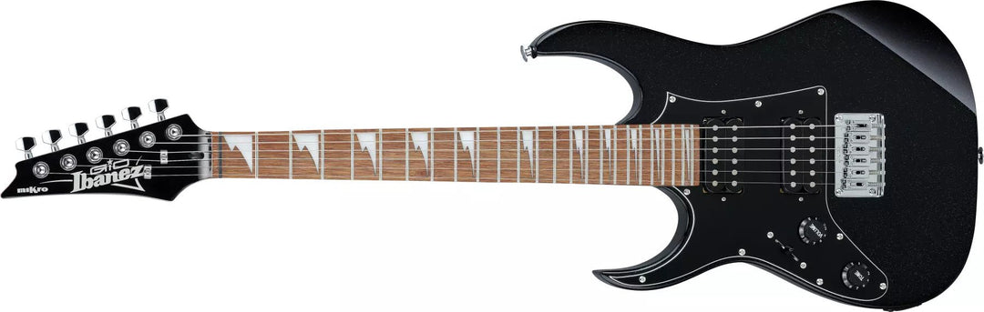 Ibanez GRG miKro RG Lefty Electric Guitar - Black Night by Hoshino