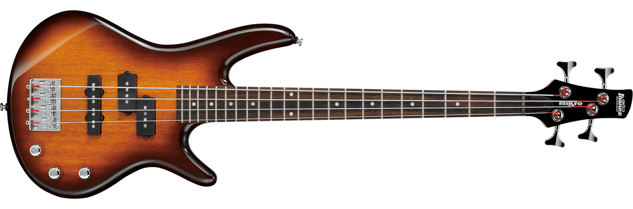 Ibanez GSRM20 miKro SR Series Short Scale Bass, Brown Sunburst by Hoshino