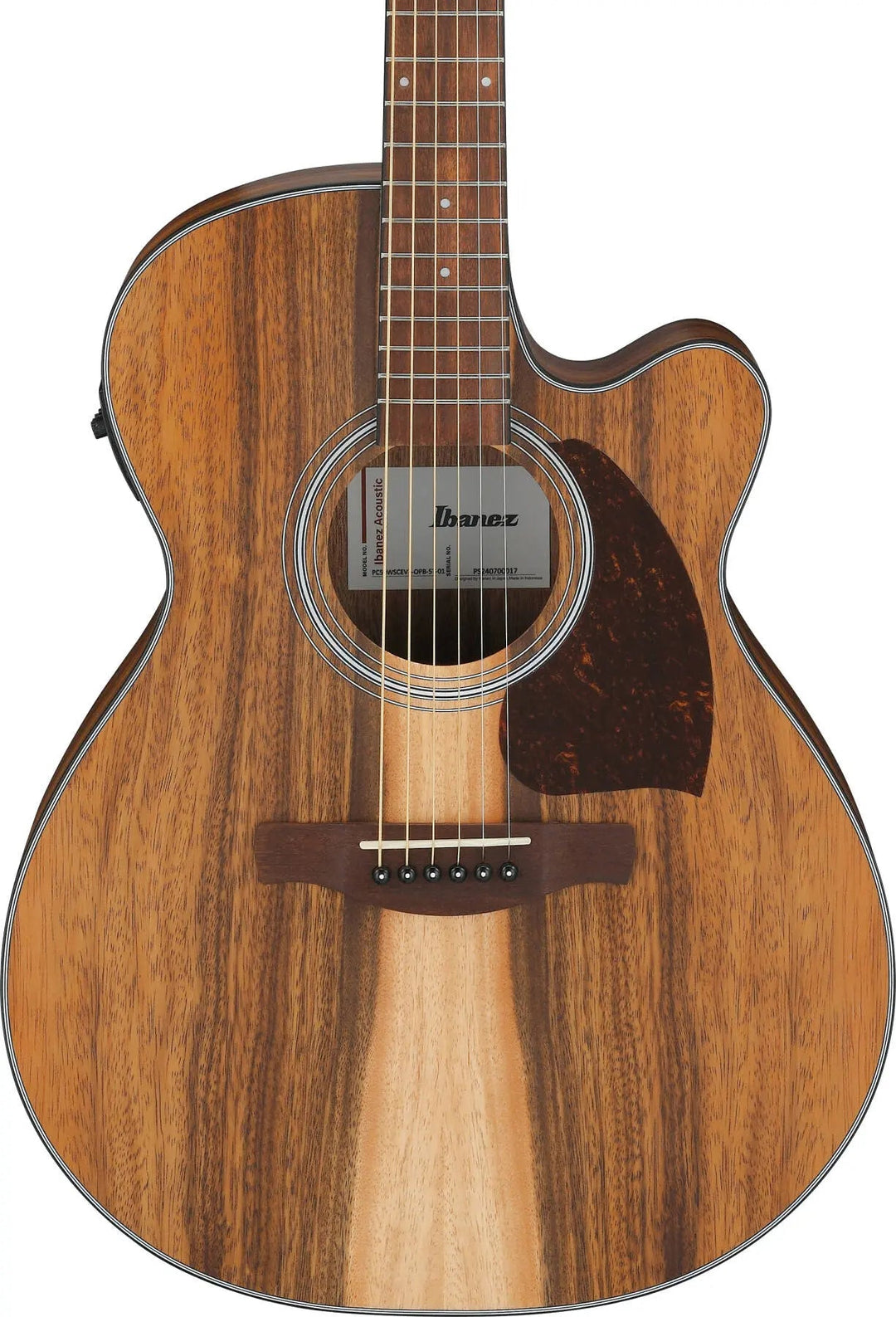 Ibanez PC50WSCE Cutaway Grand Concert Acoustic/Electric Guitar - Open Pore Brown by Ibanez