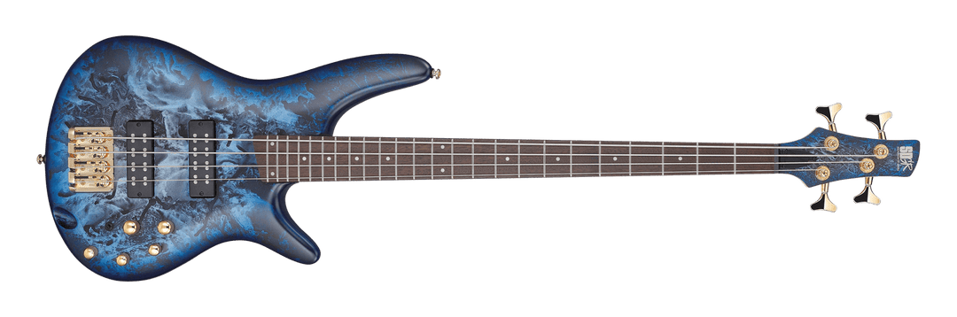 Ibanez SR300EDX Bass Guitar, Cosmic Blue Frozen Matte by Hoshino