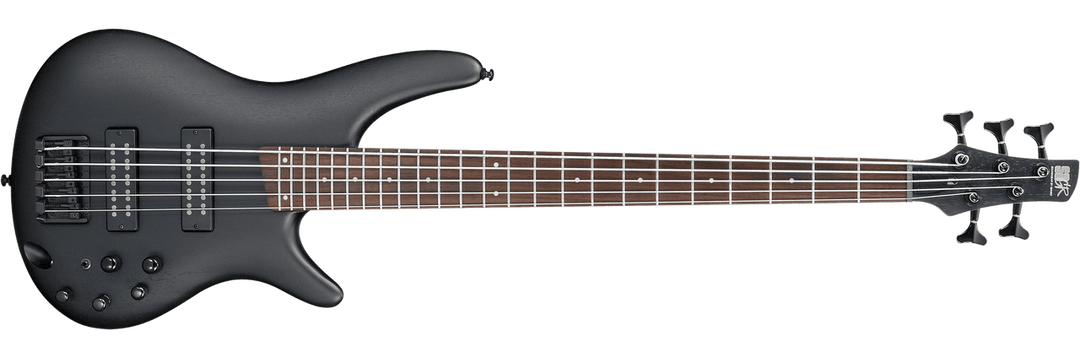 Ibanez SR305E 5 String Bass Guitar, Weathered Black by Hoshino