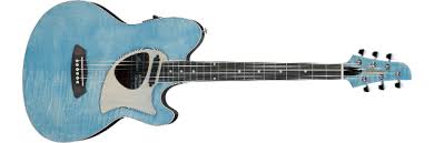 Ibanez TCM50FMODB Talman Acoustic Electric Guitar - Open Pore Denim Blue by Hoshino