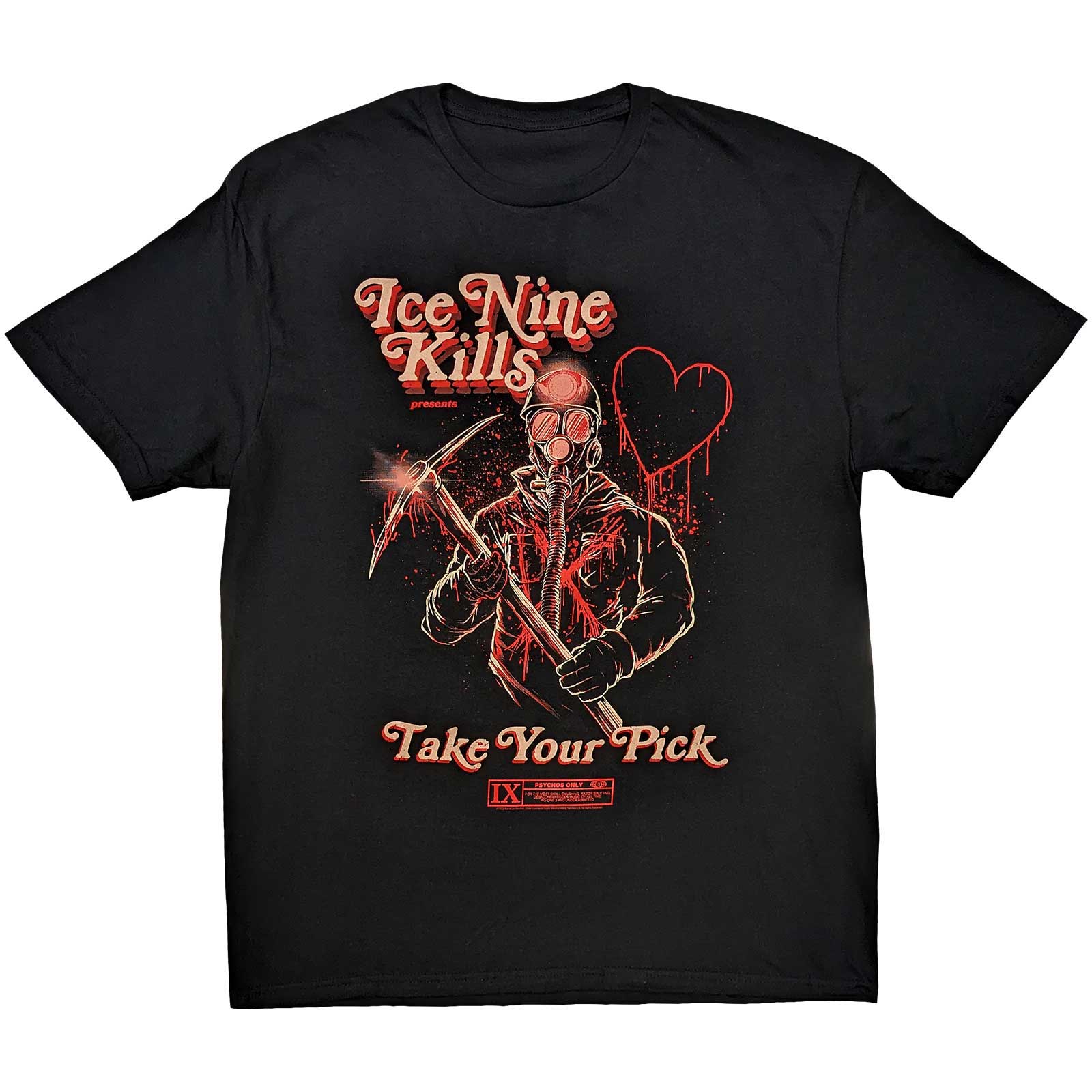 ICE NINE KILLS UNISEX T - SHIRT: V - DAY MINER by Rock Off Trade