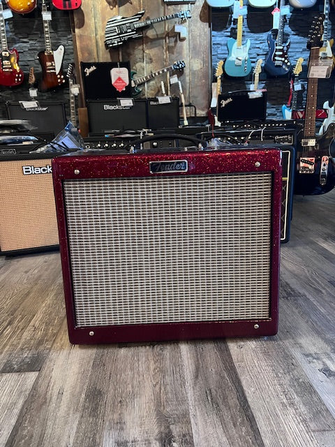 Used Fender Blues Junior III "Ruby Red Sparkle" FSR Limited Edition 15-Watt 1x12" Guitar Combo