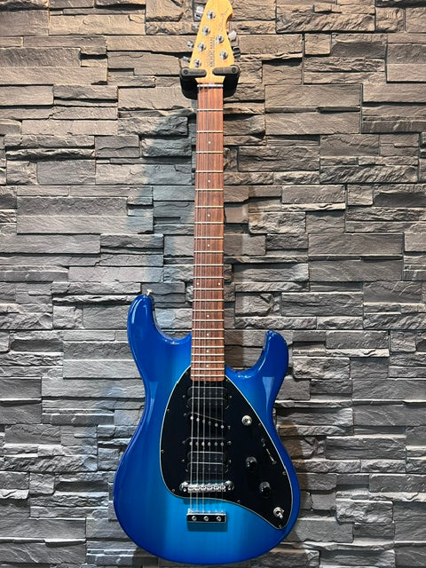 Used Ernie Ball Music Man Steve Morse Signature Electric Guitar - Morse Blue Burst w/ case