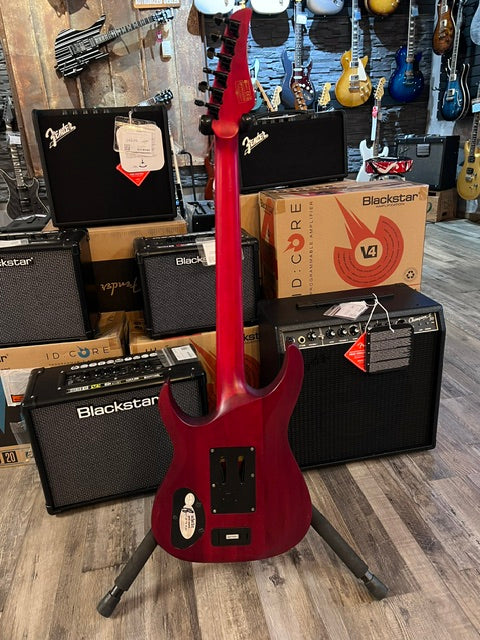 Used Schecter Banshee GT FR 6-String Electric Guitar, Trans Red