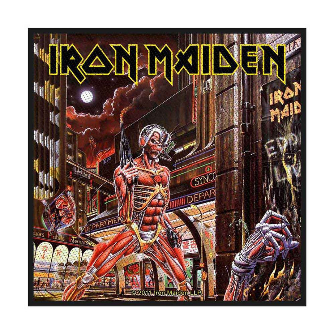 Iron Maiden Standard Patch: Somewhere Back In Time by Rock Off Trade