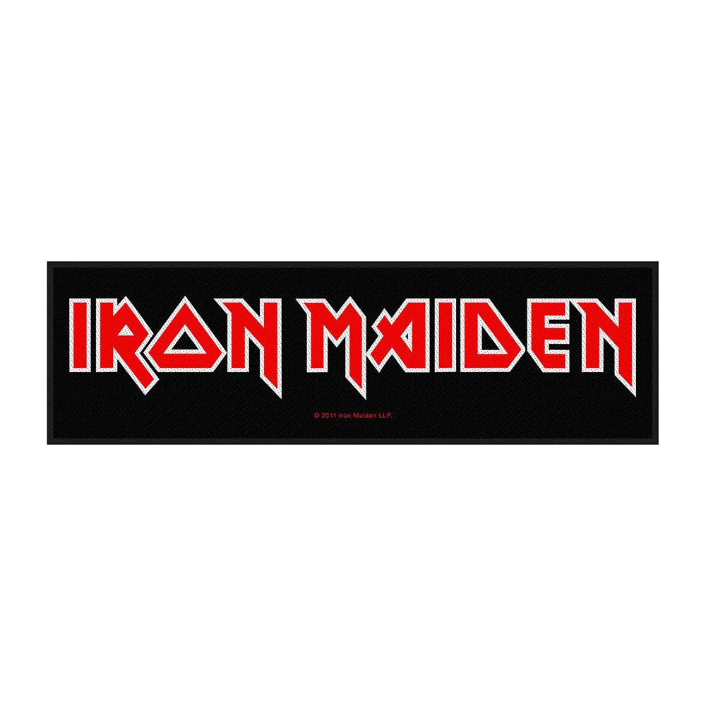 IRON MAIDEN SUPER STRIP PATCH: LOGO (RETAIL PACK) by Rock Off Trade