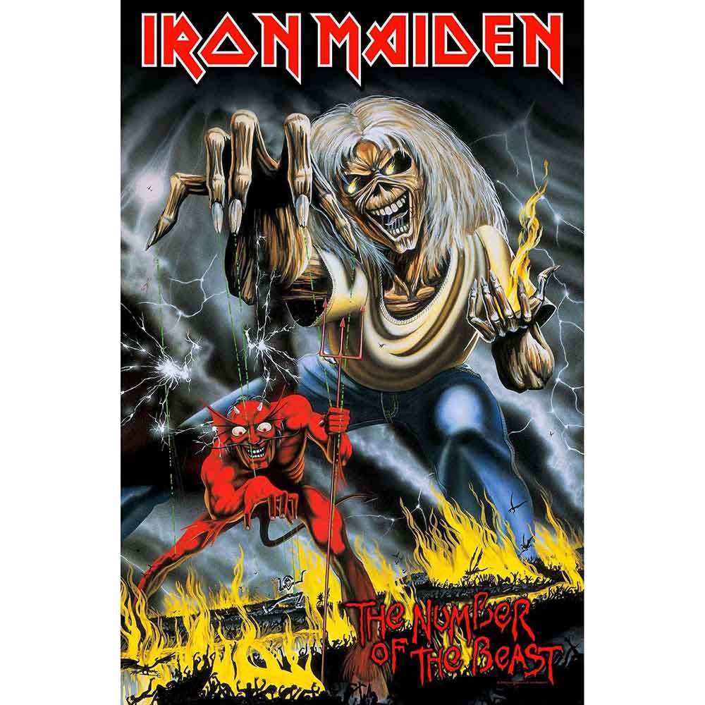 Iron Maiden Textile Poster Number Of The Beast by Rock Off Trade